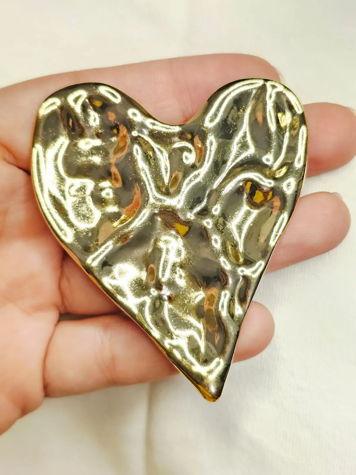 Gold Molten Heart view 2
