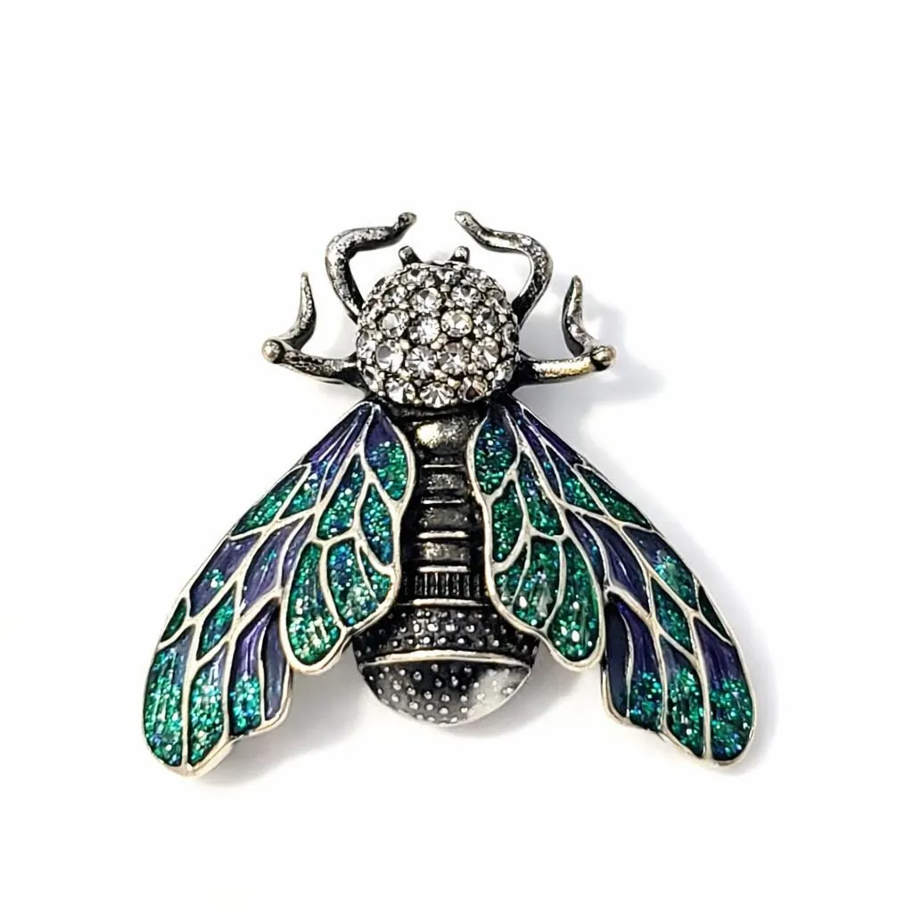 Purple Enamel Bee