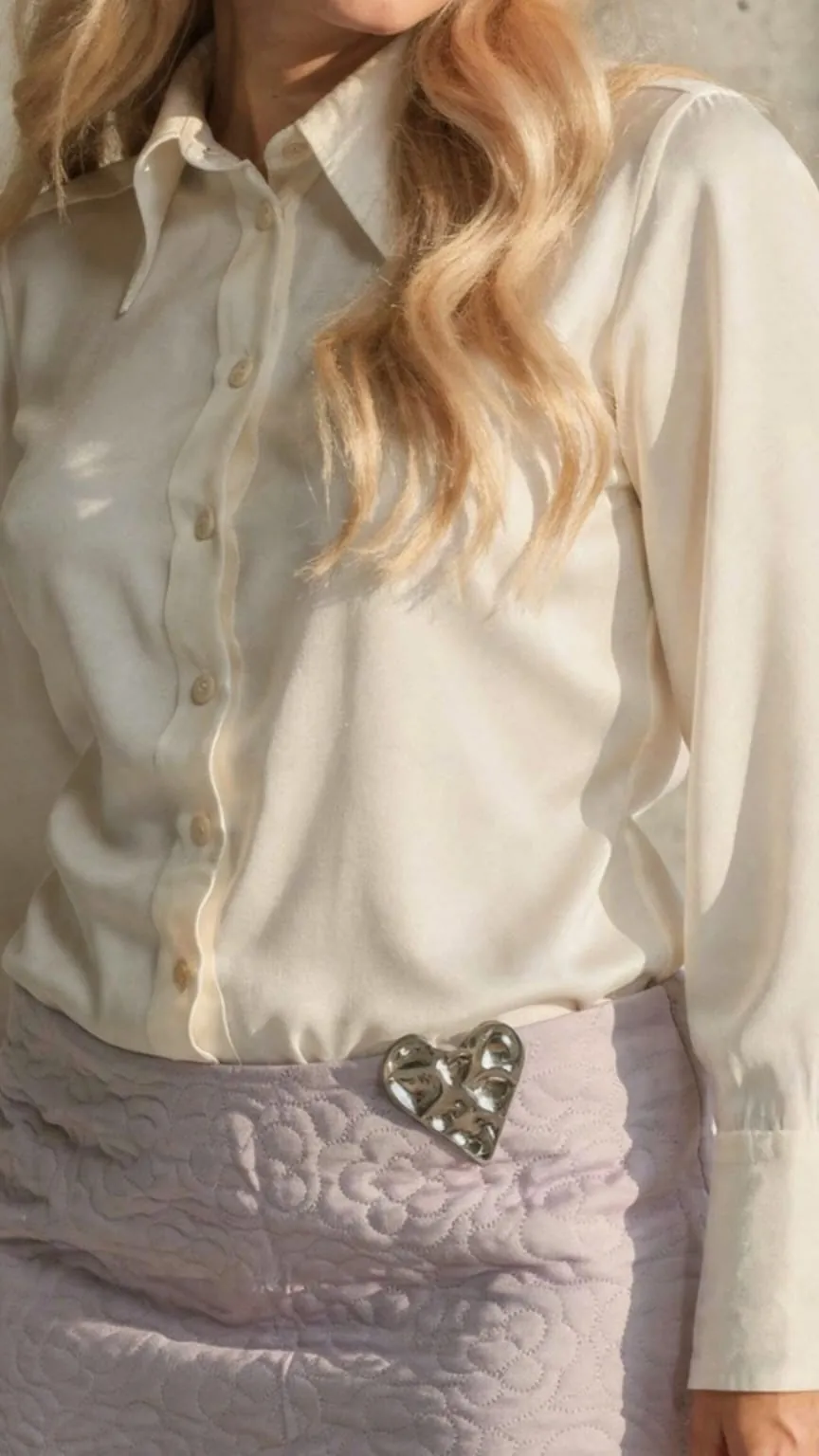 Silver Molten Heart view 5
